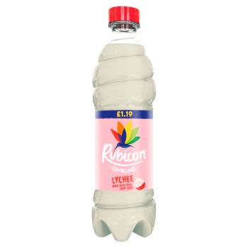 Rubicon Sparkling Lychee Juice Drink 500ml, Pmp £1.19