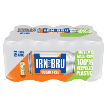IRN-BRU Sugar Free Soft Drink 12 x 330ml Cans