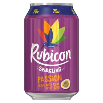 Rubicon Sparkling Passion 330ml Can PMP 75p