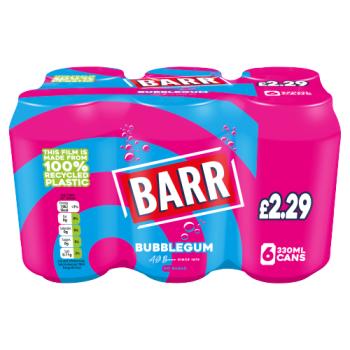 Barr Bubblegum 6 X 330ml