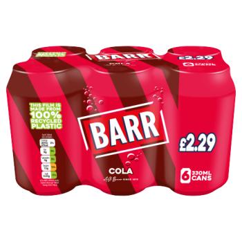 Barr Cola £2.29 6pk      330ml