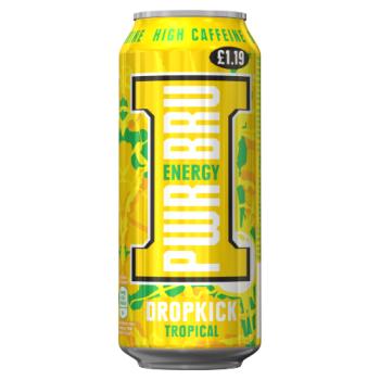 Pwr-Bru Energy Dropkick Tropical 500ml