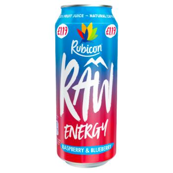 Rubicon Raw Energy Raspberry & Blueberry 500ml