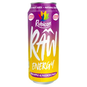 Rubicon Raw Energy Pineapple & Passion Fruit 500ml