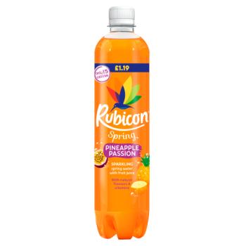Rubicon Pineapple Passion Sparkling Spring Water 500ml
