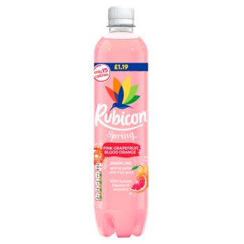 Rubicon Pink Grapefruit Blood Orange Sparkling Spring Water 500ml