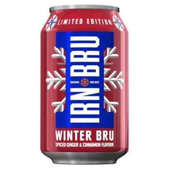 Irn-Bru Limited Edition Winter Bru Spiced Ginger & Cinnamon Flavour 330ml