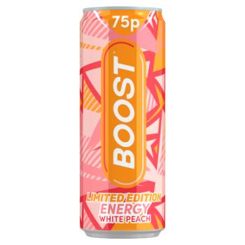 Boost Limited Edition Energy White Peach 250ml