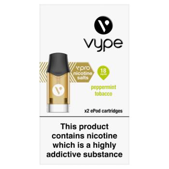 Vype vPro x2 ePod Cartridges Peppermint Tobacco 18mg/ml