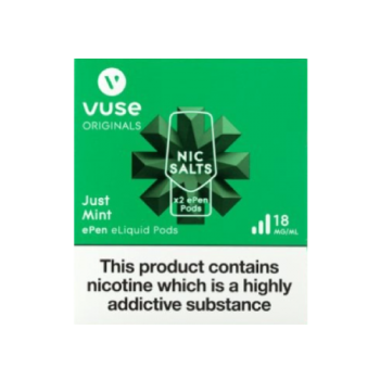 Vuse Originals Nic Salts Just Mint 18mg x2 ePen Cartridges 