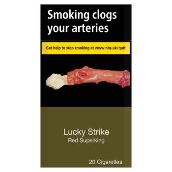 Lucky Strike Red Superking 20 Cigarettes