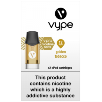 Vype Vpro Gold Tobacco 12mg x2 ePod Cartridges 