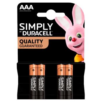 Simply Duracell Aaa4