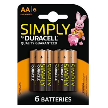 Simply by Duracell AA Batteries 6pk