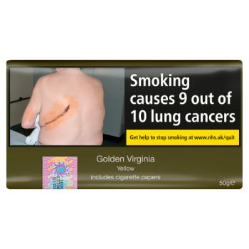 Golden Virginia Yellow Including Cigarette Papers 50g