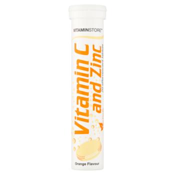 Vitamin Store Vitamin C and Zinc Orange Flavour 20 Effervescent Tablets