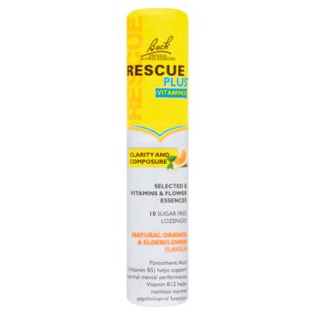 Bach Rescue Plus Logenze Natural Orange & Elderflower Flavour 42g