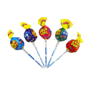 Bobbys Mega Sour Pops Mixed Flavours Sold Individually 21g 