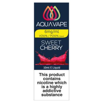Aqua Vape Sweet Cherry E-Liquid 6mg 10ml
