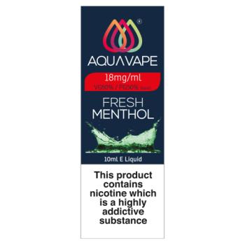 Aqua Vape Fresh Menthol E-Liquid 18mg 10ml