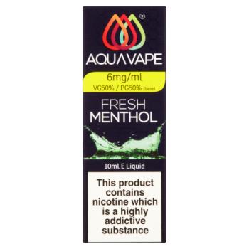 Aqua Vape Fresh Menthol E-Liquid - 6mg 10ml