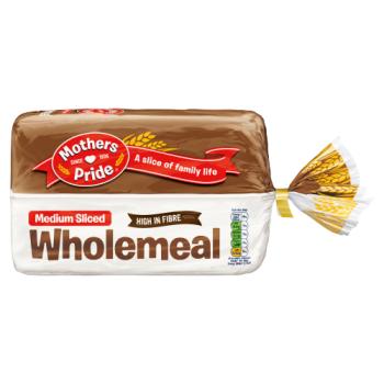 Mothers Pride Medium Sliced Wholemeal 800g