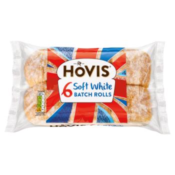 Hovis 6 Soft White Batch Rolls
