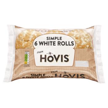 Hovis Simple 6 White Rolls
