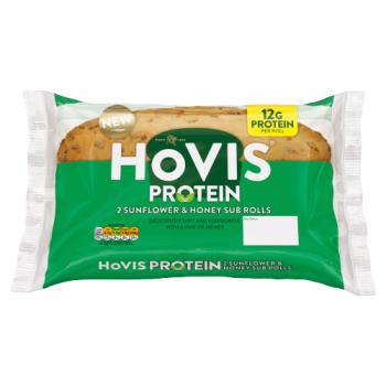 Hovis 2 Protein Sunflower & Honey Sub Rolls