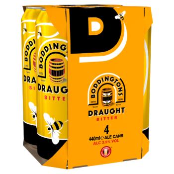 Boddingtons Draught Bitter Beer Cans 4 x 440ml