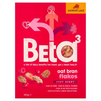 Mornflake Beta³ Oat Bran Flakes Very Berry 400g