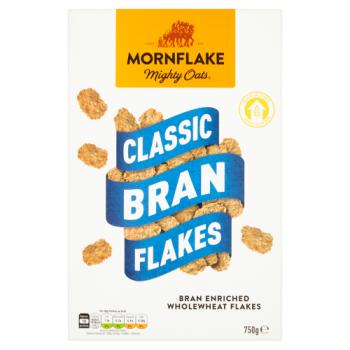 Mornflake Mighty Oats Classic Bran Flakes 750g