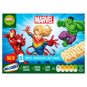 Weetabix Marvel 5 White Chocolate Oaty Bars 115g