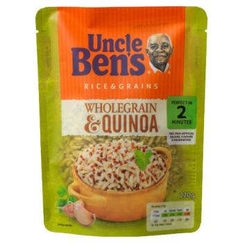 Uncle Ben's Wholegrain & Quinoa Microwave Rice 220g