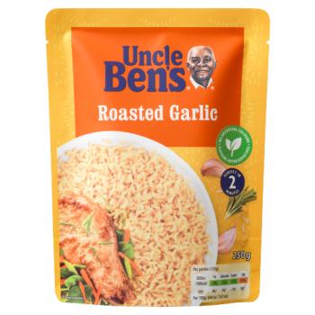 Uncle Bens Roasted Garlic Microwave Rice 250g
