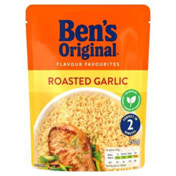 Bens Original Roasted Garlic Microwave Rice 250g