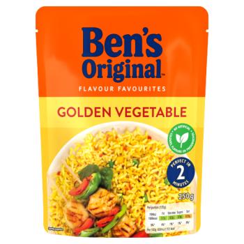 Bens Original Golden Vegetable Microwave Rice 250g