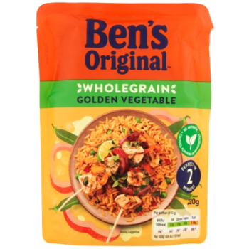 Bens Original Wholegrain Golden Vegetable Microwave Rice 220g
