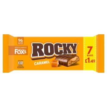 Fox's Rocky Caramel 7 x 19.5g (136.5g)