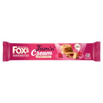 Fox's Favourites Raspberry & Vanilla Jam 'n' Cream 150g