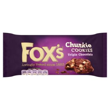 Fox's Chunkie Cookies Triple Chocolate 180g
