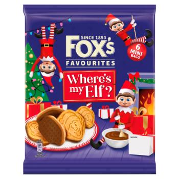 Fox's Favourites Where's My Elf? Biscuits 6 Pack