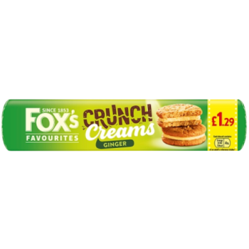 Fox's Favourites Crunch Creams Ginger 200g PM £1.29 