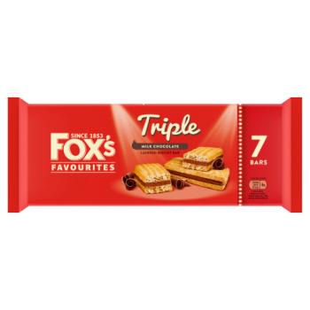 Fox's Favourites Triple Milk Chocolate Layered Biscuit Bar 7 x 19g (133g)