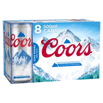 Coors Lager 8 x 500ml