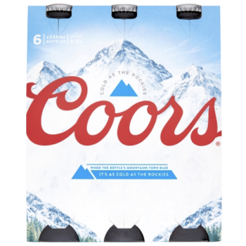 Coors Light 6 x 330ml PM £6.49 
