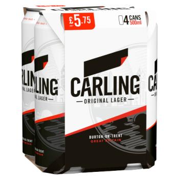 Carling Original Lager 4 x 500ml