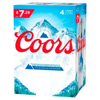 Coors 4 x 568ml