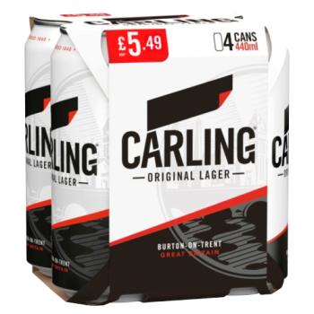 Carling Original Lager 4 x 400ml