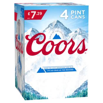 Coors 4 x 568ml